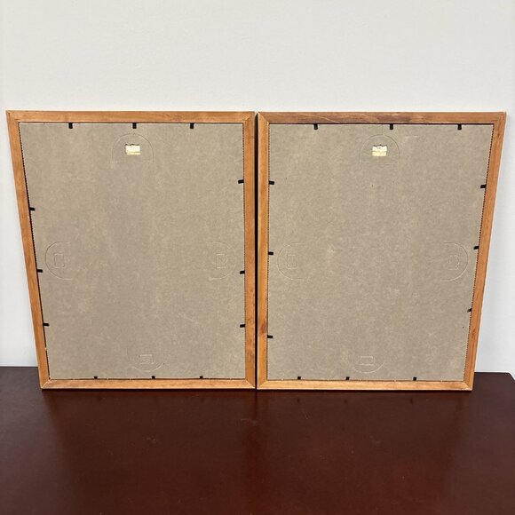 Pair of Vintage Framed Holly Hobbie Needlepoint Handmade Wall Decor Hugging Cat - Picture 11 of 13